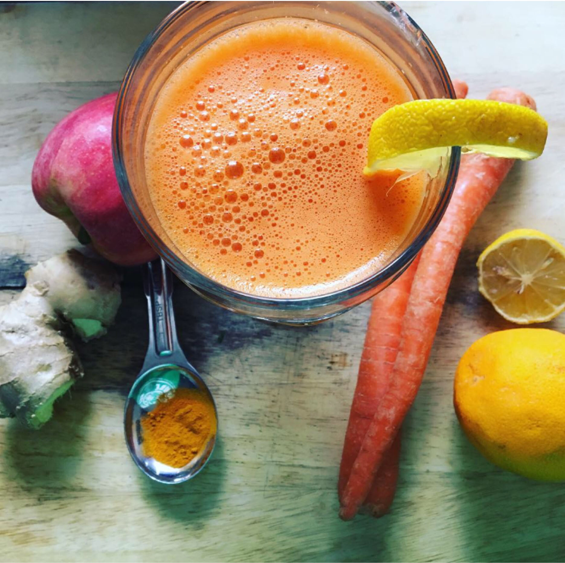 Turmeric Carrot and Ginger Juice