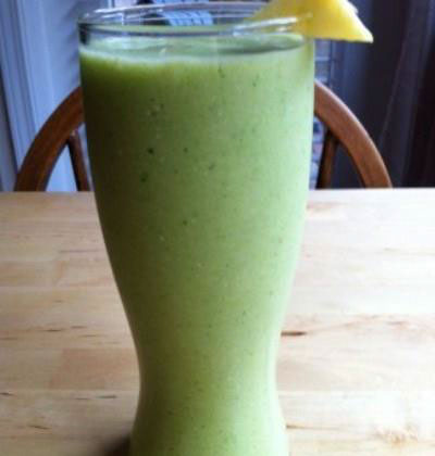 Pineapple Kale Coconut Smoothie
