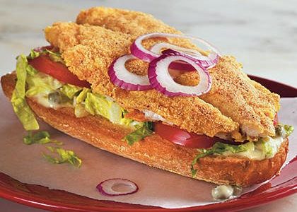 Oven Fried Catfish Sandwiches