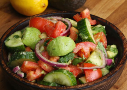Cucumber, Tomato, And Avocado Salad