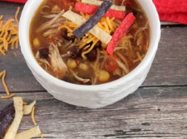 Healthy Chicken Tortilla Soup – Slow Cooker